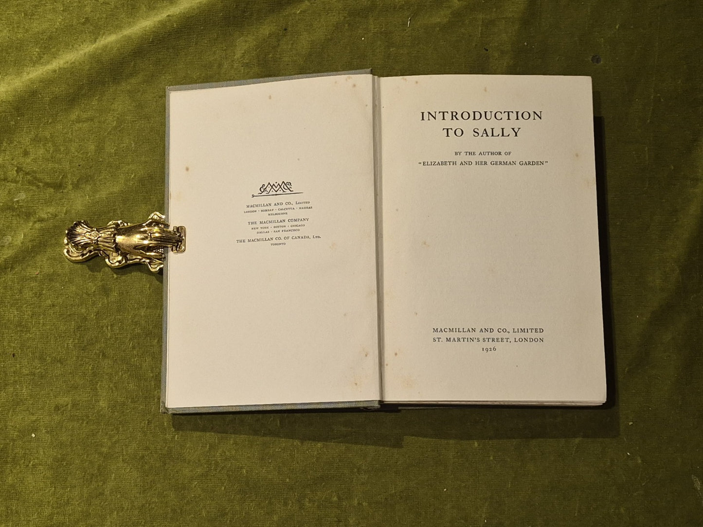 Elizabeth Von Arnim - Introduction to Sally 1926 1st Ed Hardback Macmillan4