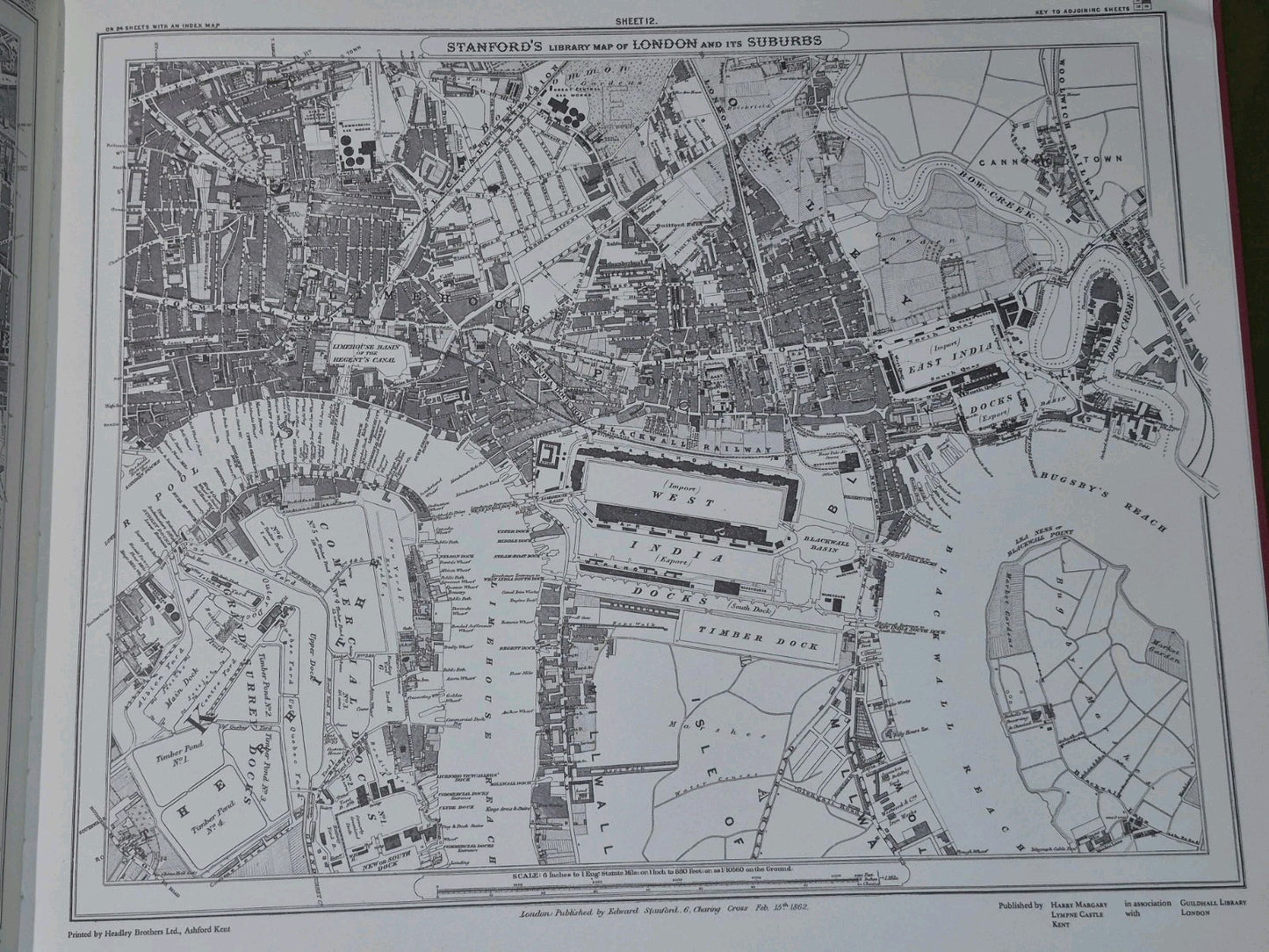 Stanford's Library Map of London and its Suburbs 24 Sheets (1980) Harry Margary9