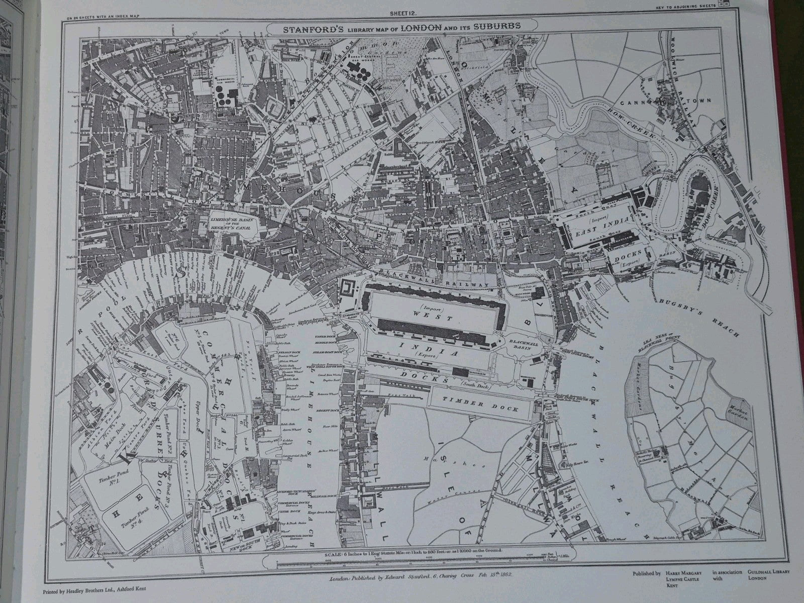 Stanford's Library Map of London and its Suburbs 24 Sheets (1980) Harry Margary9