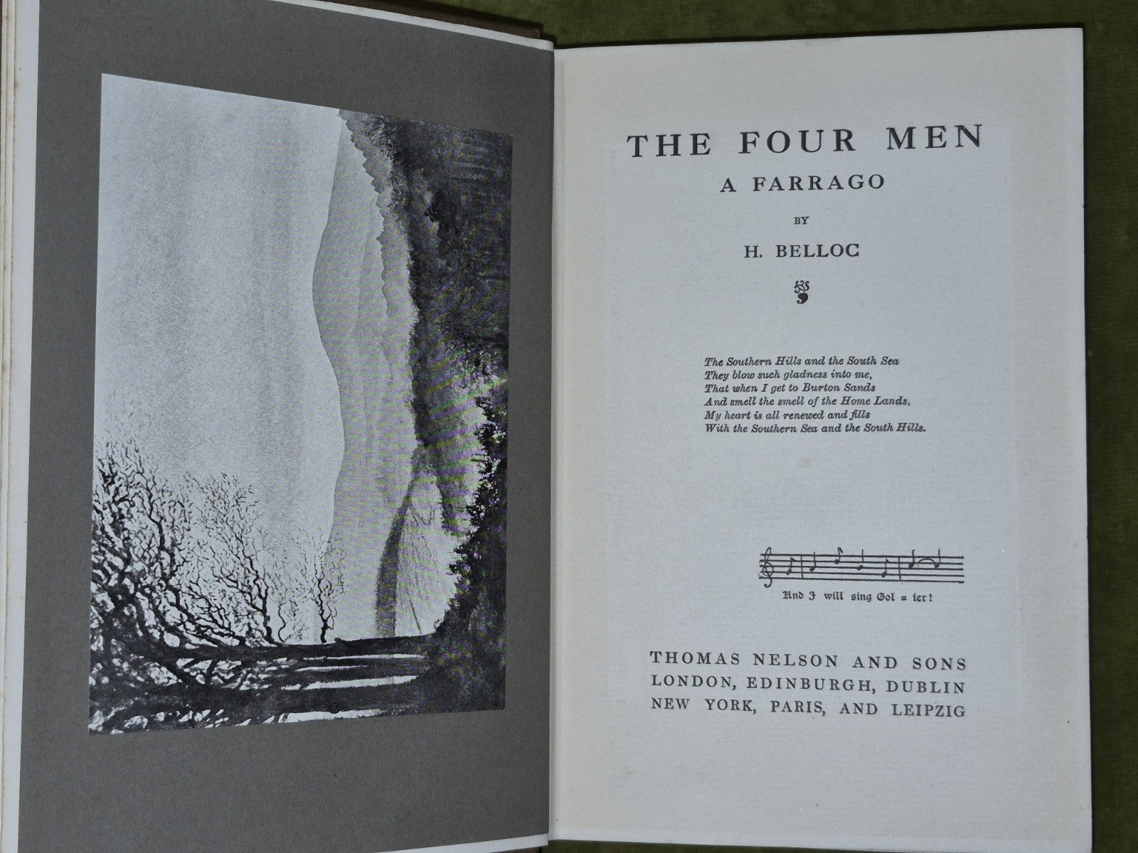 The Four Men A Farrago by H. Bellock Thomas Nelson and Sons3