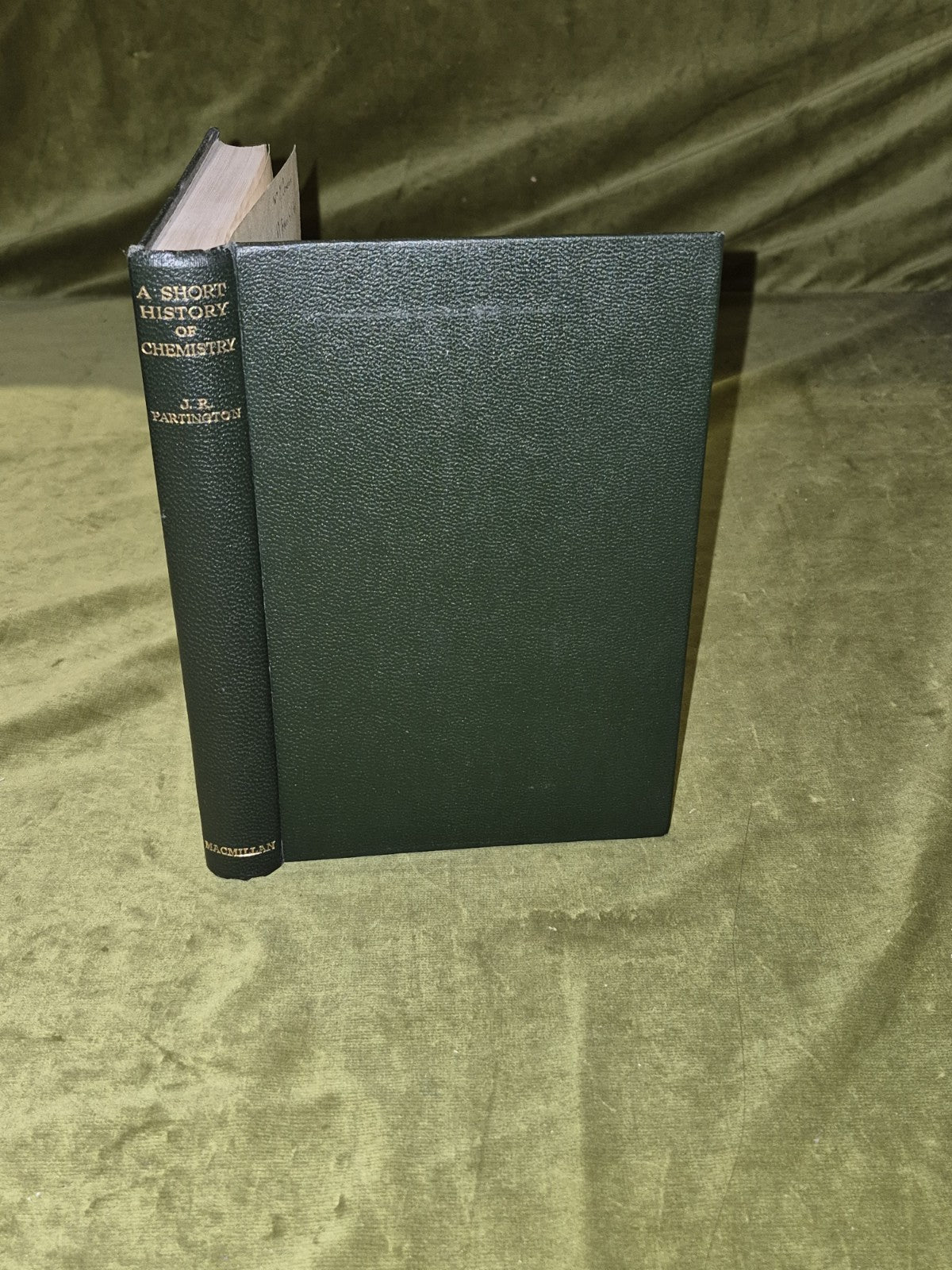 A Short History of Chemistry by J.R. Partington 1937 1st edition0