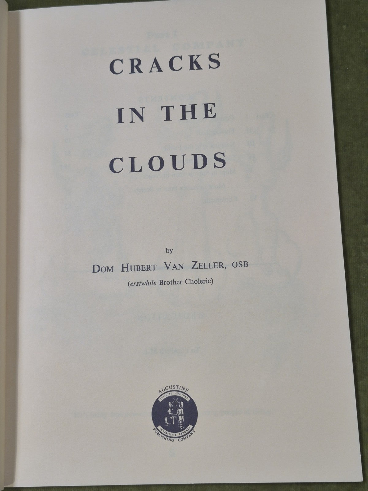Cracks in the Clouds Dom Hubert Van Zeller 19764