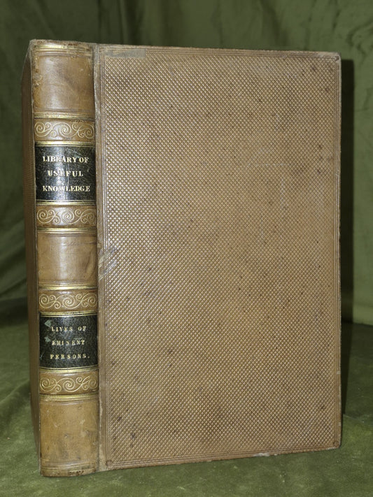 1833 Lives of Eminent Persons Library of Useful Knowledge Galileo Newton Blake0