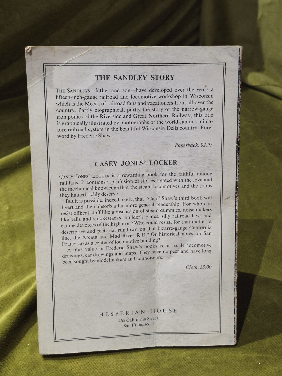 The Sandley Story First Edition Book 1960 Story Of 15” Gauge Railroad 2