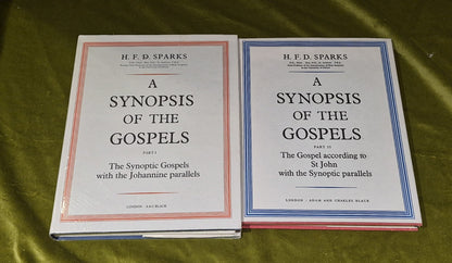 A Synopsis of the Gospels Parts 1 and 2 - H.F.D. Sparks - HC w/DJ - 19870