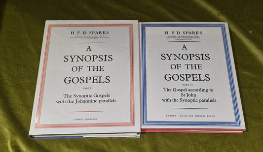 A Synopsis of the Gospels Parts 1 and 2 - H.F.D. Sparks - HC w/DJ - 19870