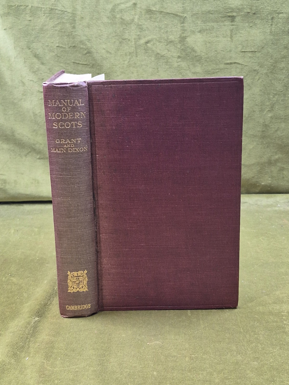 Manual of Modern Scots (1921) William Grant James Main Dixon Cambridge0