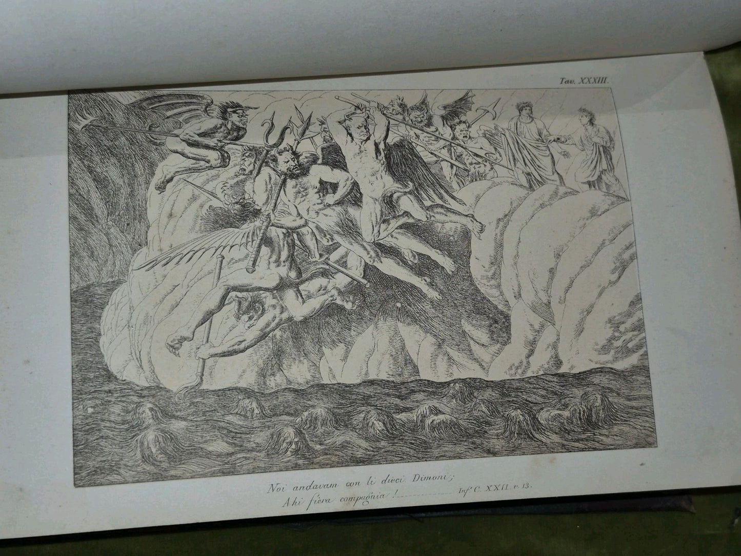 Divina Commedia Dante illustrated by Luigi Ademollo copper plates Devine Comedy13