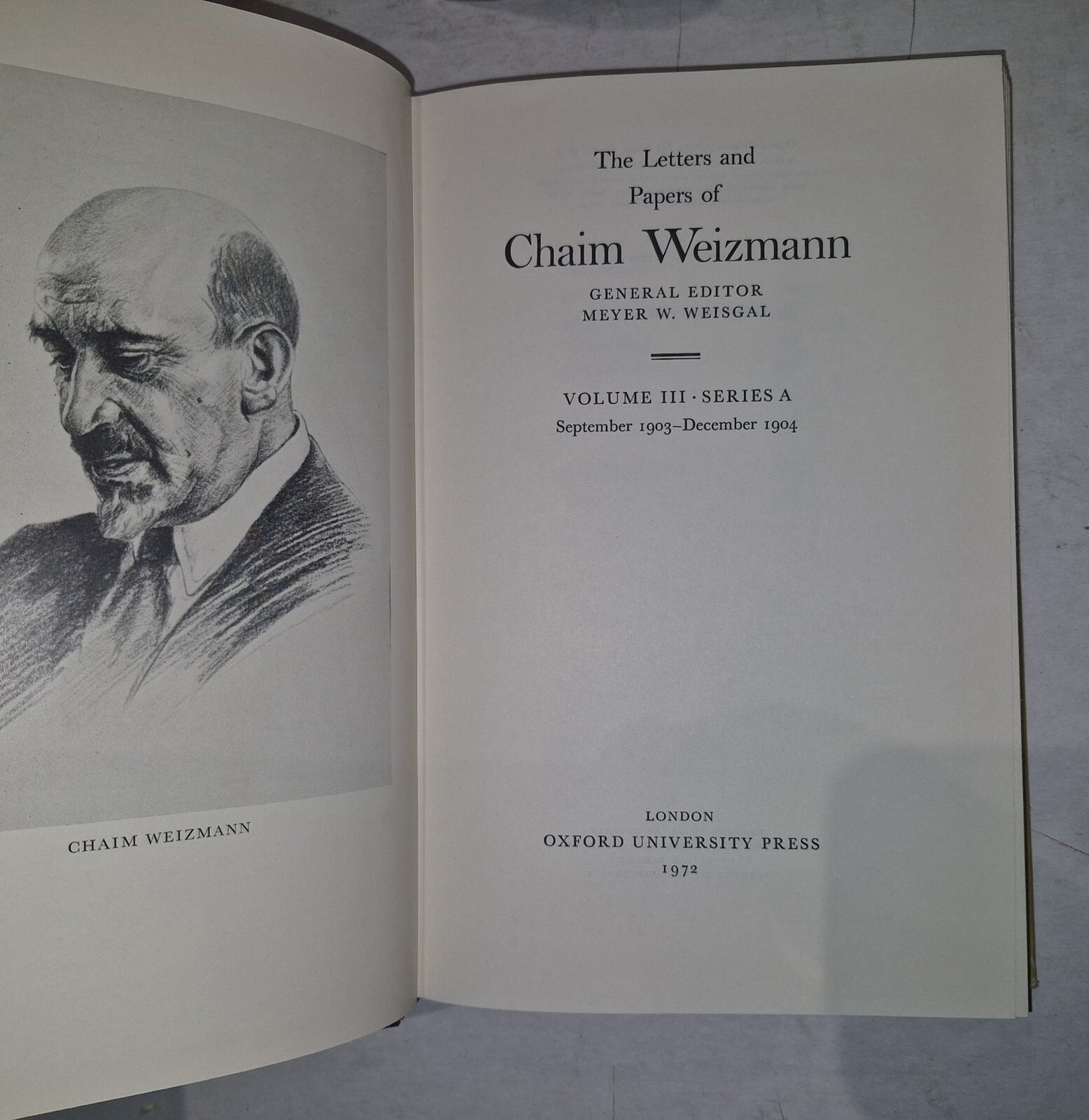 LETTERS AND PAPERS OF CHAIM WEIZMANN VOLUMES 1,3,4,5,6,7 Will Split.7