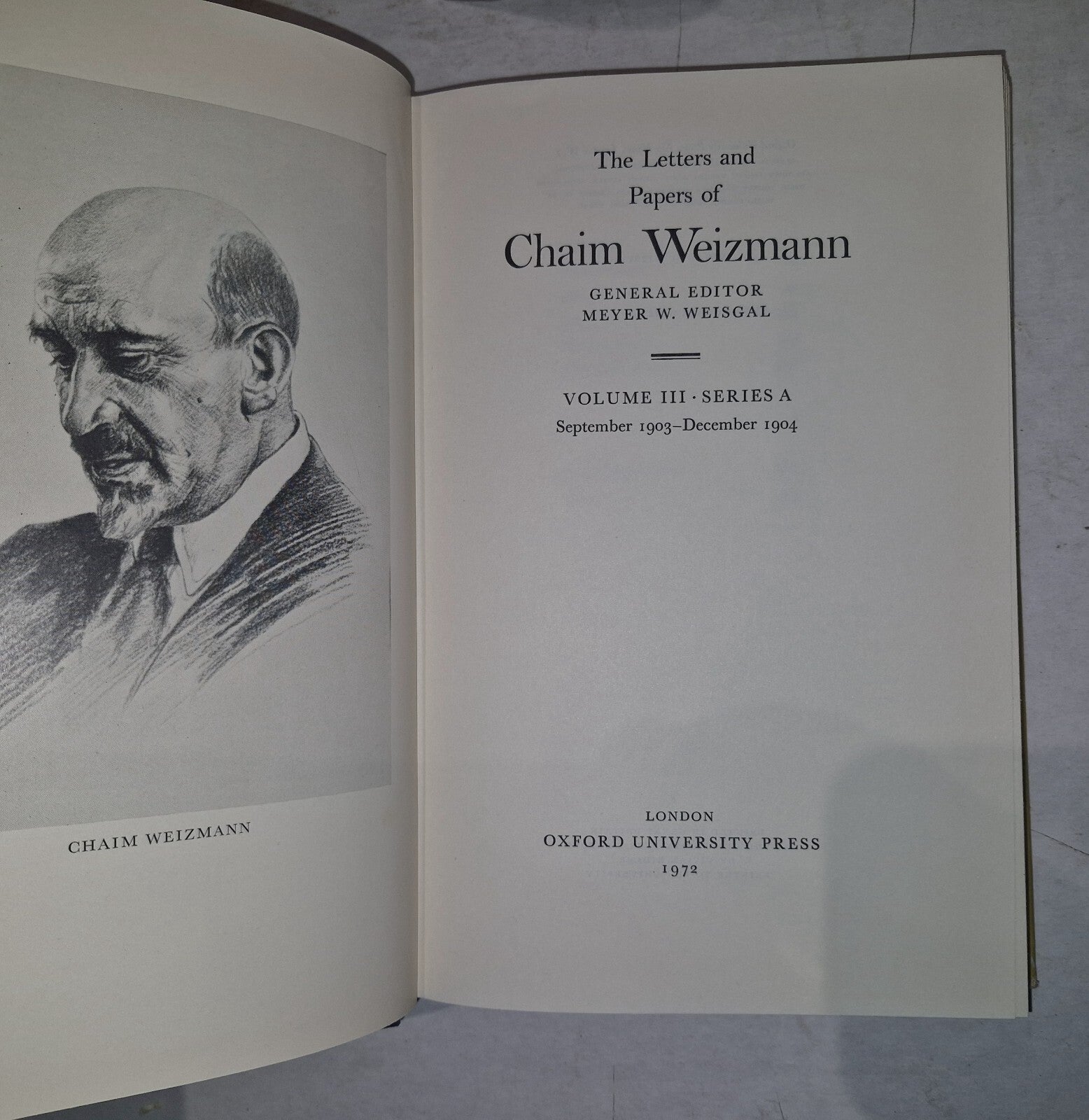 LETTERS AND PAPERS OF CHAIM WEIZMANN VOLUMES 1,3,4,5,6,7 Will Split.7