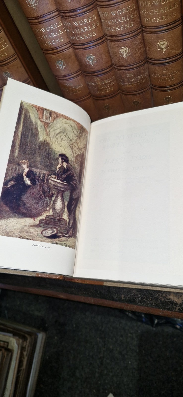 THE WORKS OF CHARLES DICKENS - 20 Volume Set In Leather GRESHAM 1912 VGC12