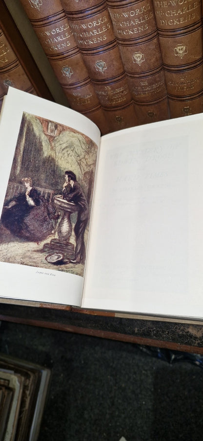 THE WORKS OF CHARLES DICKENS - 20 Volume Set In Leather GRESHAM 1912 VGC12