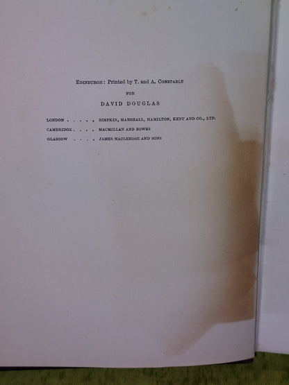 An Enquiry Into The Life And Legend Of Michael Scot (1897) James W. Brown Hb5