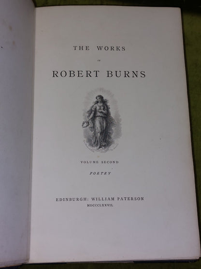 Robert Burns Poetry & Prose (1877) Fine Leather Binding Large Books7