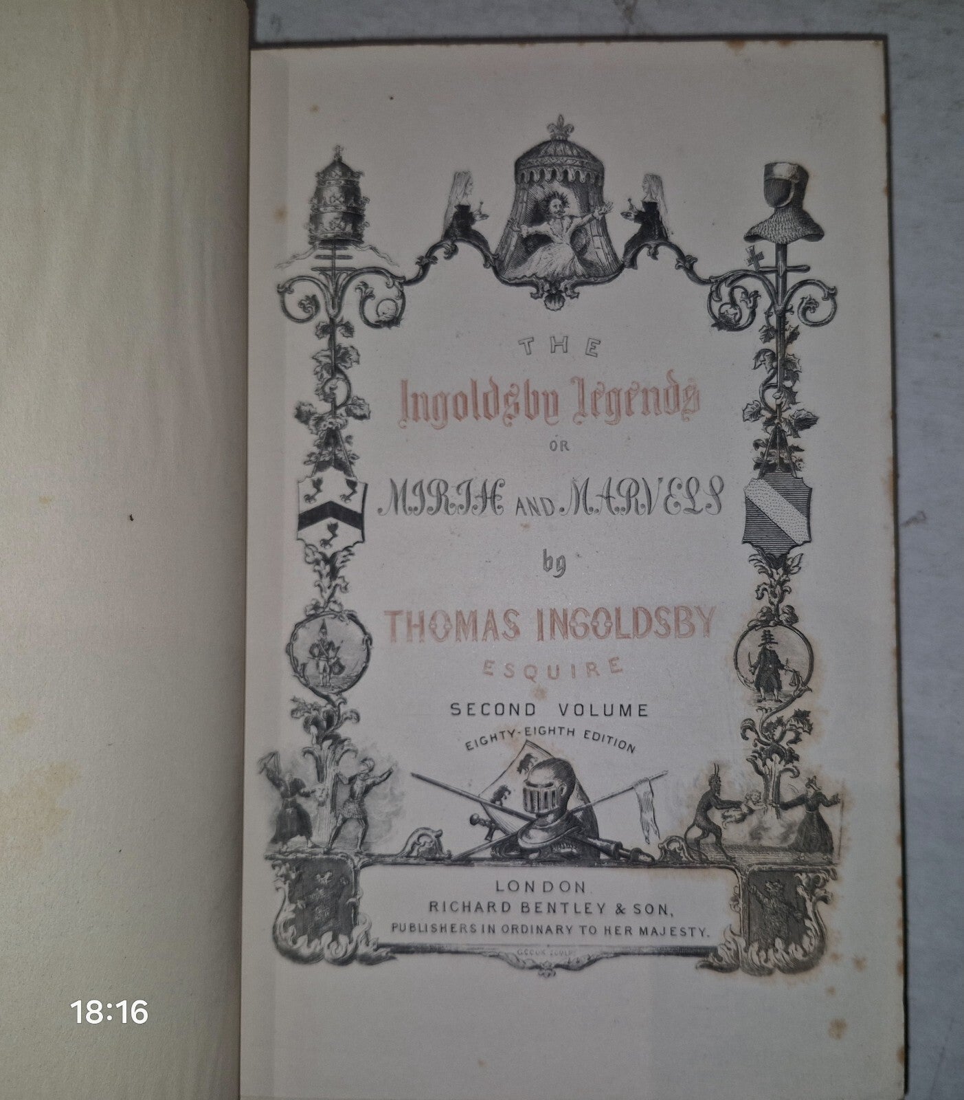 The Ingoldsby Legends (or Mirth and Marvels) 88th Edition  1894 3 Volume Set16