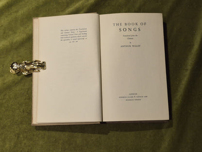 The Book of Songs translated from Chinese- Arthur Waley - Allen & Unwin 1937 1st4