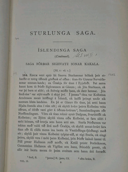Sturlunga Saga Islendinga Saga Lawman Sturla Thordsson 1878 With Map7
