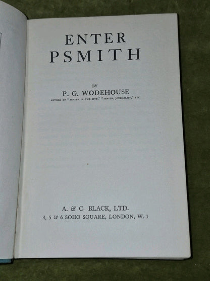 Enter Psmith (1935) P G Wodehouse First Edition5
