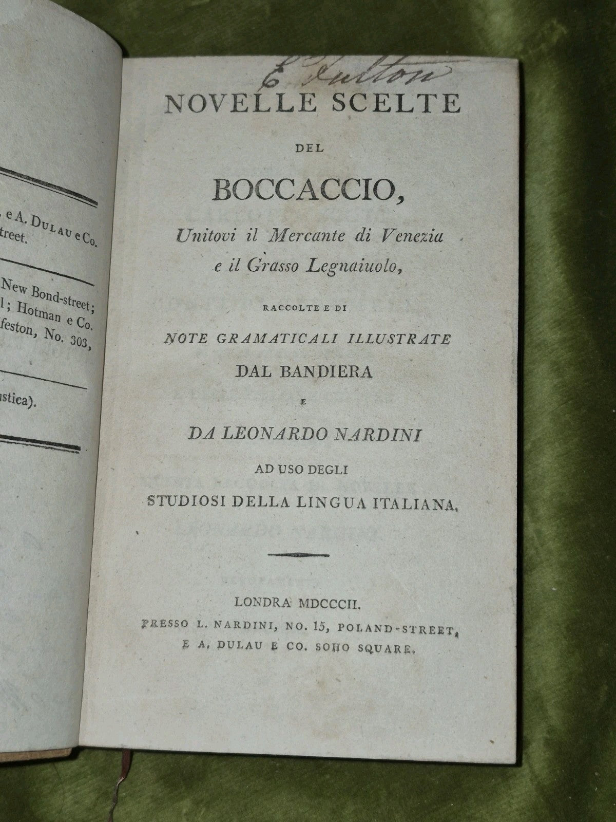 Novelle Scelte del Boccaccio Mercante di Venezia e il Grasso Legnaiuolo (1802)6