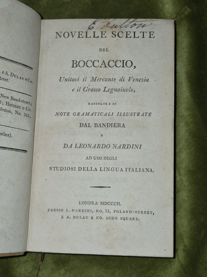 Novelle Scelte del Boccaccio Mercante di Venezia e il Grasso Legnaiuolo (1802)6