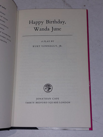 Happy Birthday, Wanda June By Kurt Vonnegut Jr (1973) 1st Uk Edition Hb Book5