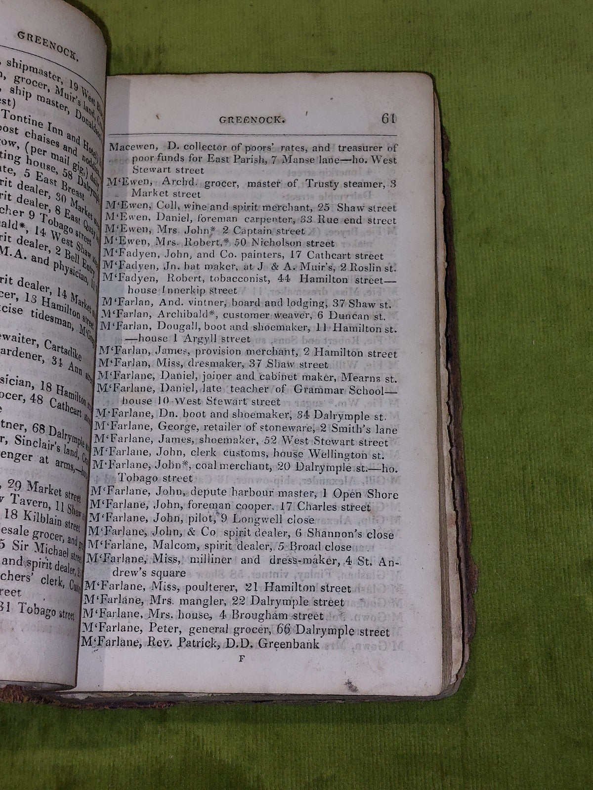 SET Fowler's Directory of Upper Renfrewshire 1830-31 & Lower 1834-35 - 2 Volumes16