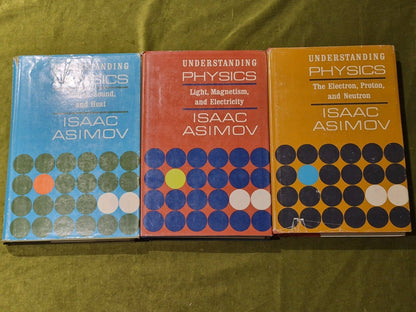 Isaac Asimov UNDERSTANDING PHYSICS 3 Volume Set 1966 HC DJ (side page stains)0
