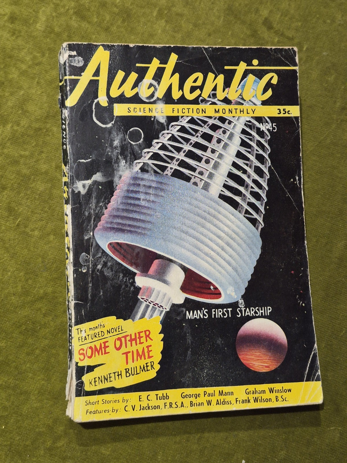 Authentic Science Fiction Monthly Hamilton 1950s Issues 29 and 32 to 50. Job Lot16
