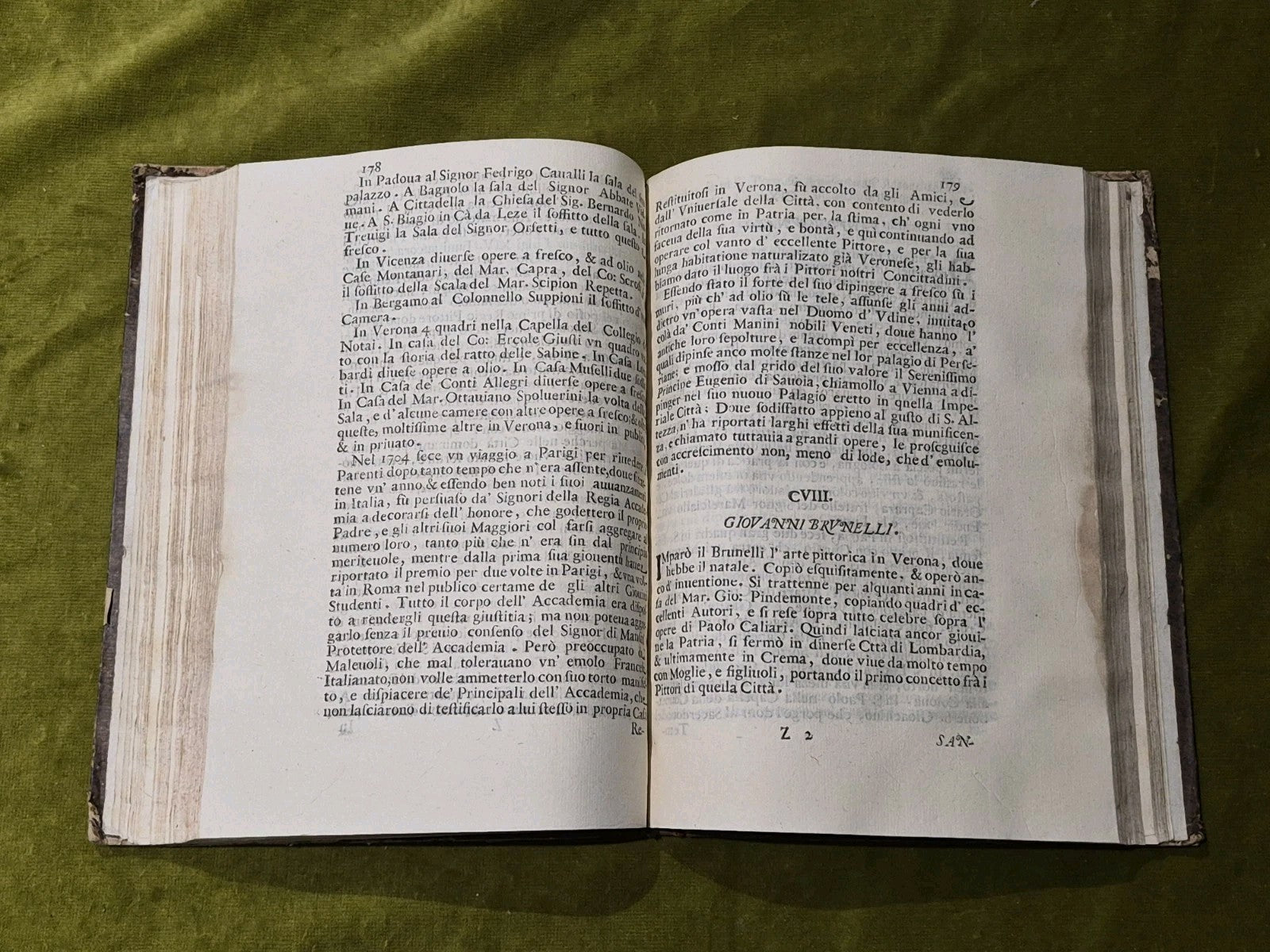 Le Vite dei Pittori Scultori et Architetti Veronesi - 1743 antiquarian hardcover5