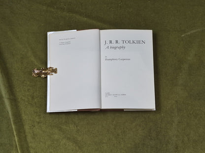 J.R.R. TOLKIEN: A BIOGRAPHY BY HUMPHREY CARPENTER 1977 1st HB DJ3