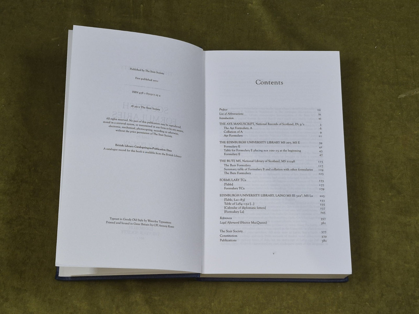 Scotish Formularies- A A M Duncan , Stair Society 20114