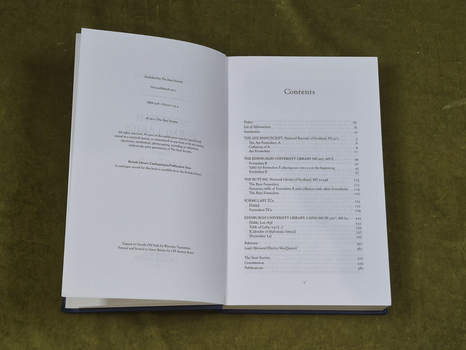 Scotish Formularies- A A M Duncan , Stair Society 20114