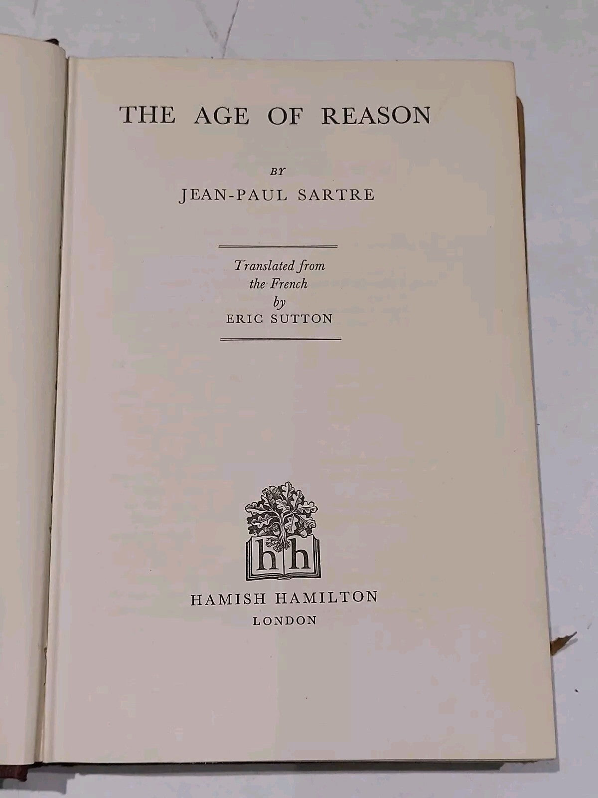 The Age Of Reason, Jean-paul Satre (1957) 8th Impression Hb Book w/ Dust Jacket5