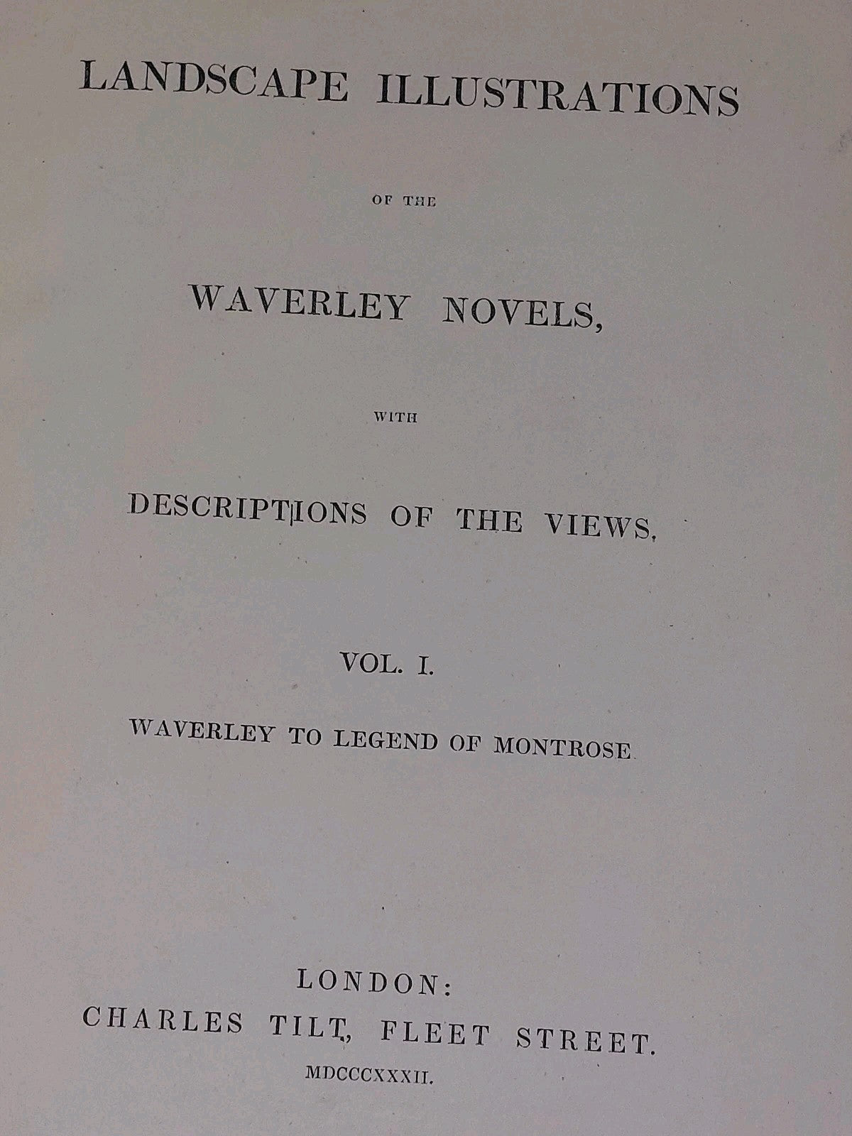 Landscape Illustrations of The Waverley Novels 1832 Leatherbound & Provenance 6
