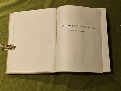 Encyclopedia Brittanica 1st Ed Facsimile in 3 Vols Leatherbound in Mahogany Case11