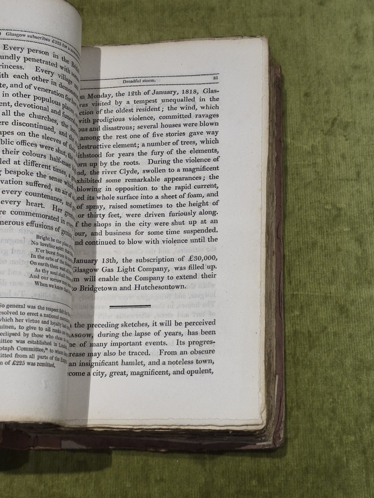 Pictures of Glasgow printed by & for R. Chapman (1818) 3rd Ed Hb Book6