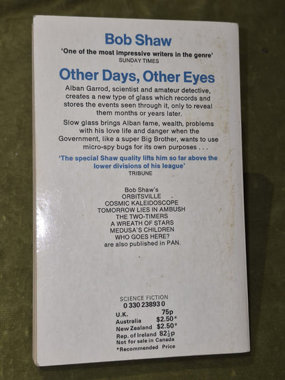 Other Days Other Eyes Bob Shaw Pan Science Fiction 19742