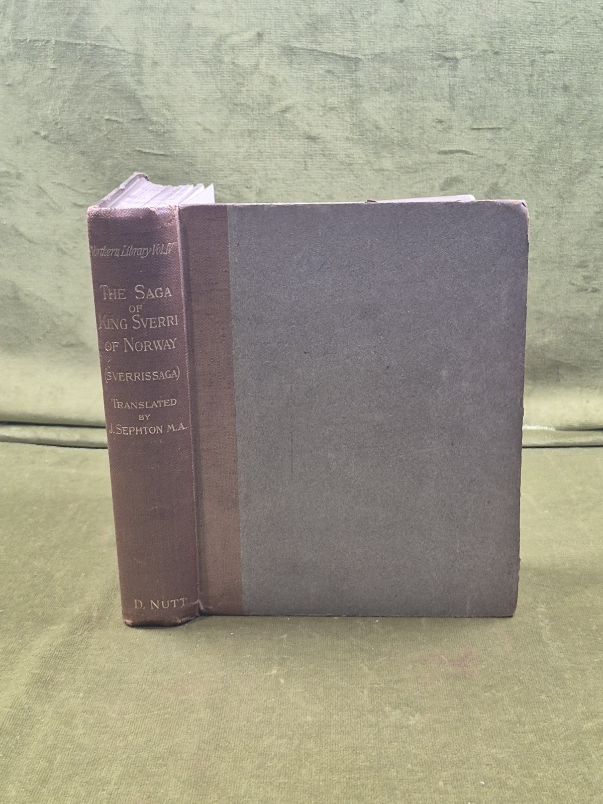 The Saga of King Sverri of Norway - J Sephton , 1899 David Nutt 1st HB0