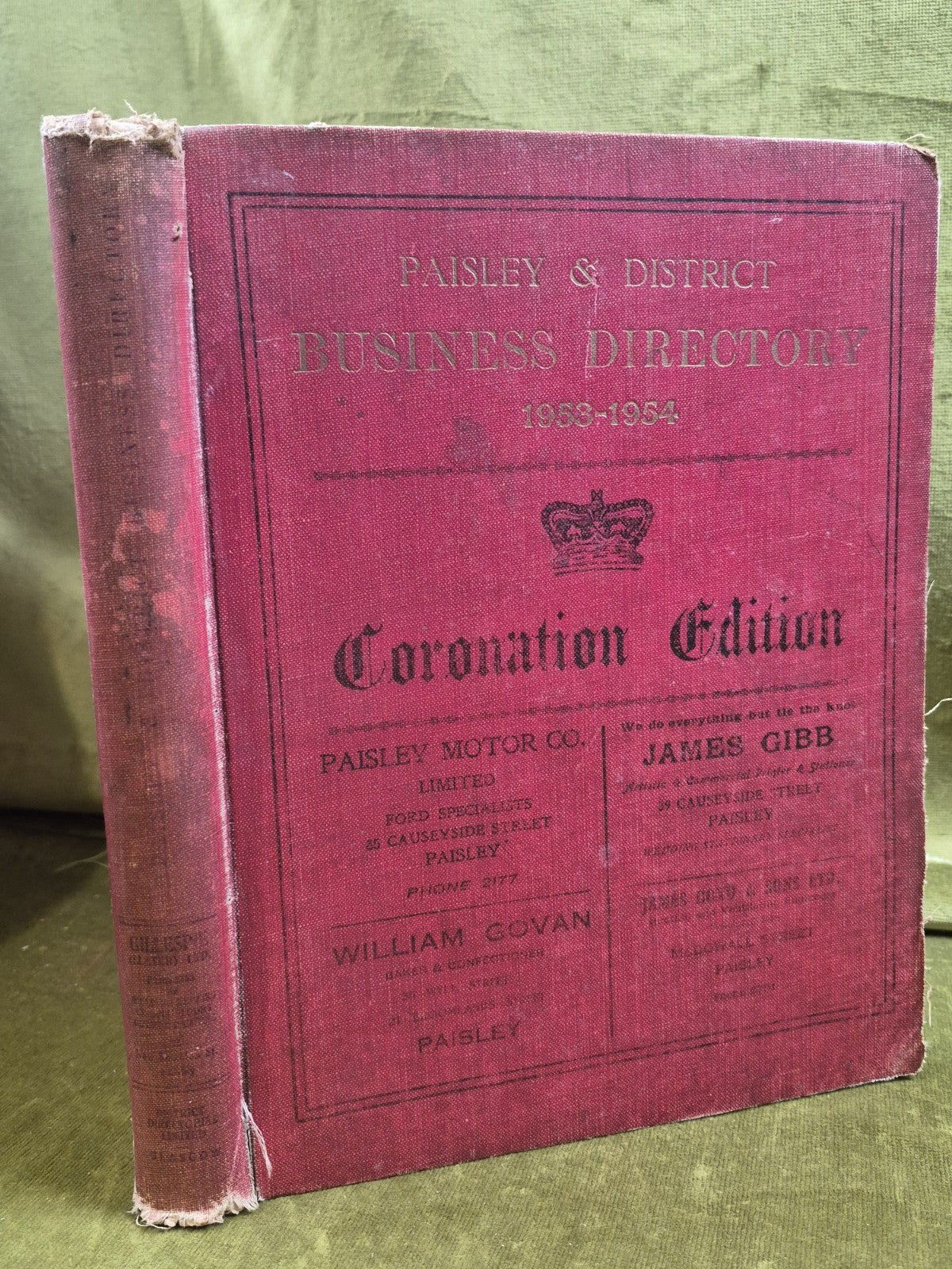 Paisley & District Bussiness Directory 1953-54 Coronation Edition Bothwell 0