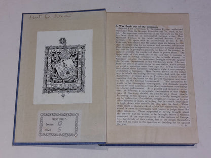 Because I Am German Hermann Fernau (1916) [Constable & Co] Presentation Copy Hb2