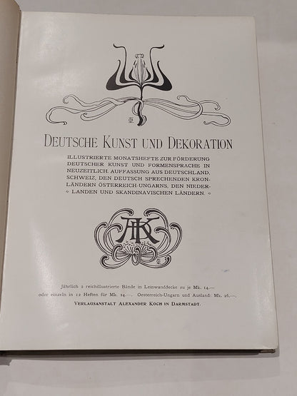 Deutsche Kunst Und Dekoration Band XIII Oktober 1903  Marz 1904 hb book3