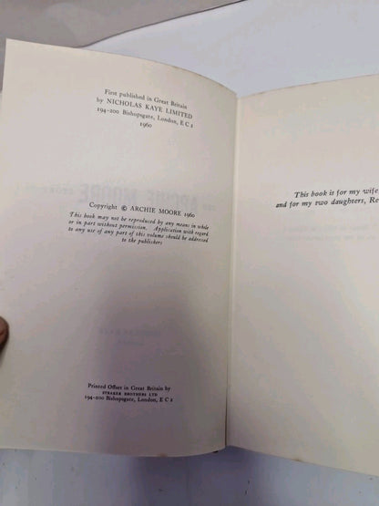 The Archie Moore Story 1st UK Edition Hardback in D/J 19604