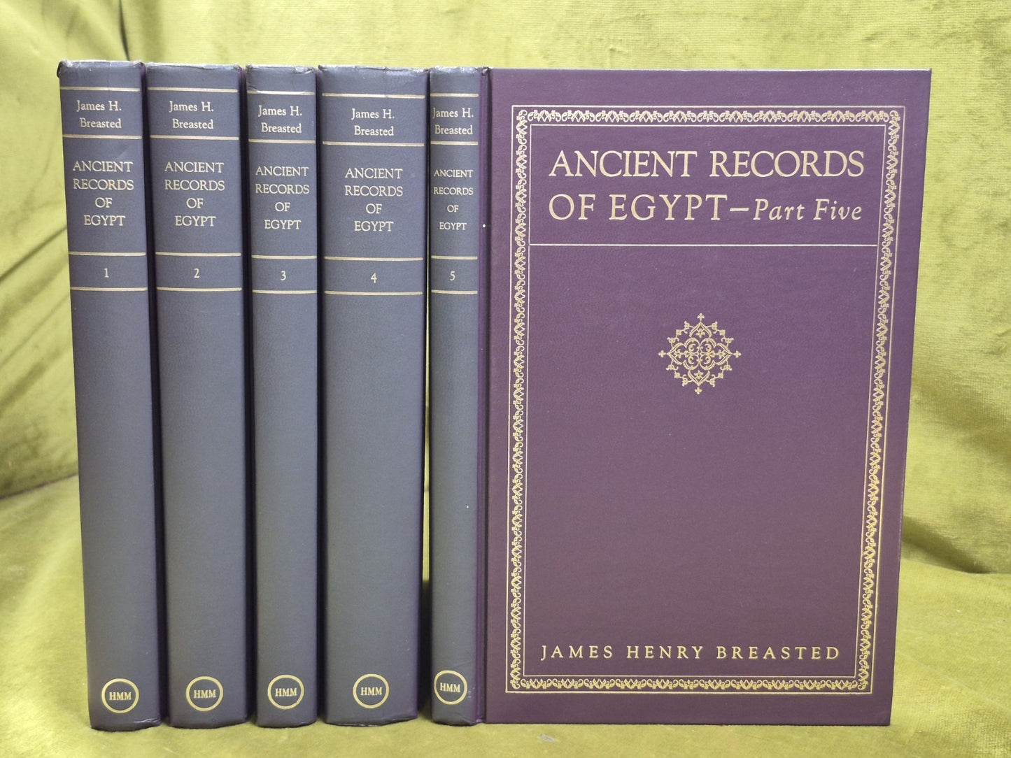 Ancient Records of Egypt James Henry Breasted Five Volume Set 0
