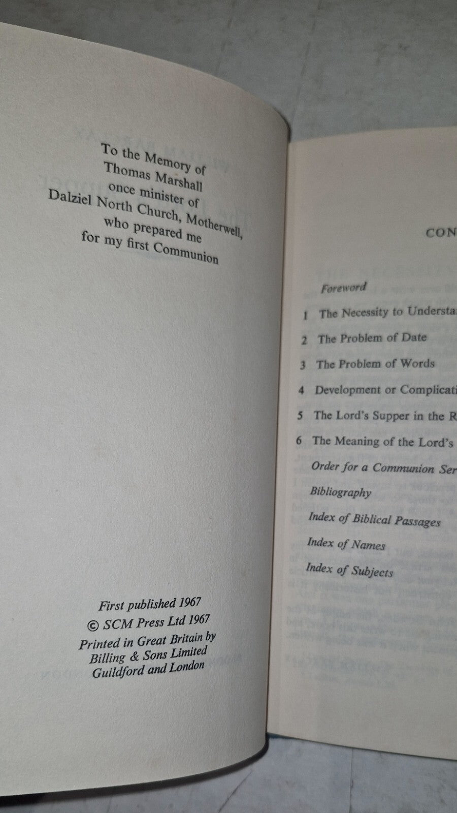 William Barclay The Lord's Supper Hardback First Edition 1967 With Dustjacket5