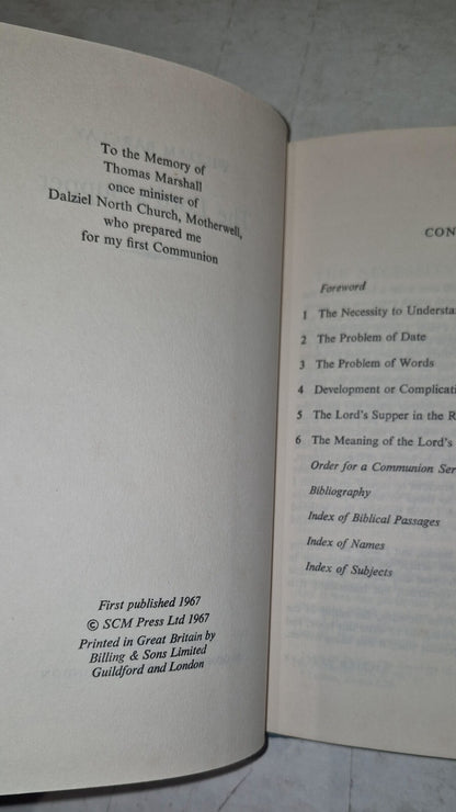 William Barclay The Lord's Supper Hardback First Edition 1967 With Dustjacket5