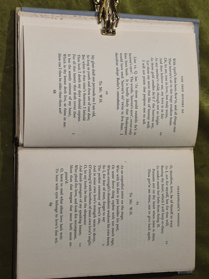 The True History of Shakespeare's Sonnets Lord Alfred Douglas 1933 1st Ed HB DJ4