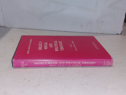 Hegel's Social and Political Thought, Donald Verene (1980) Hb Book1