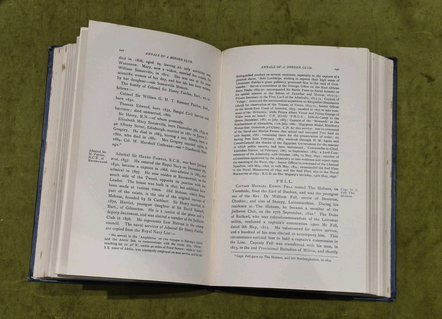The Annals of A Border Club, George Tancred of Weens, T.S. Smail, 1st ed HB4