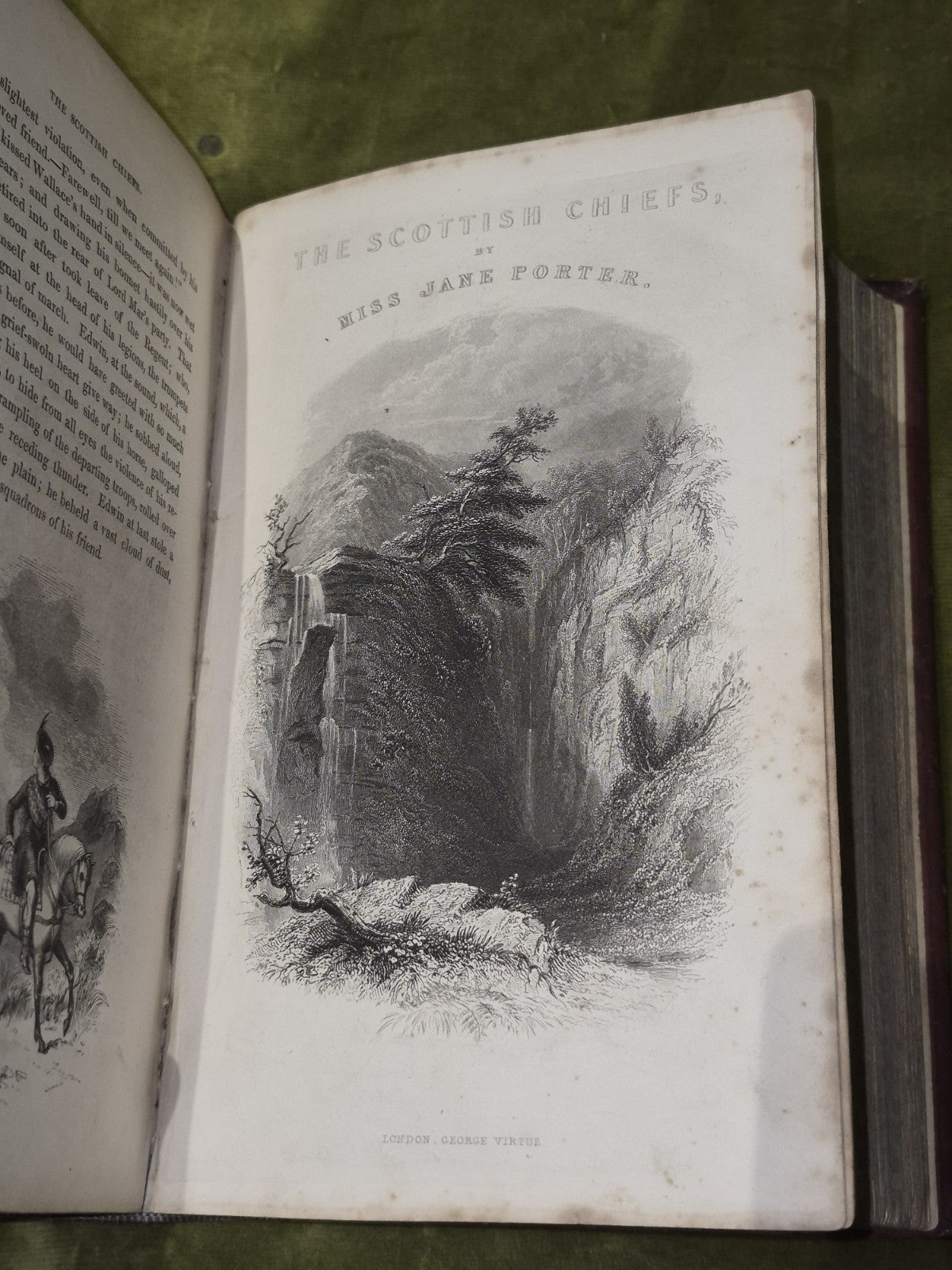 Scottish Chiefs Jane Porter Virtue and Company Complete Two Volumes in One c184012
