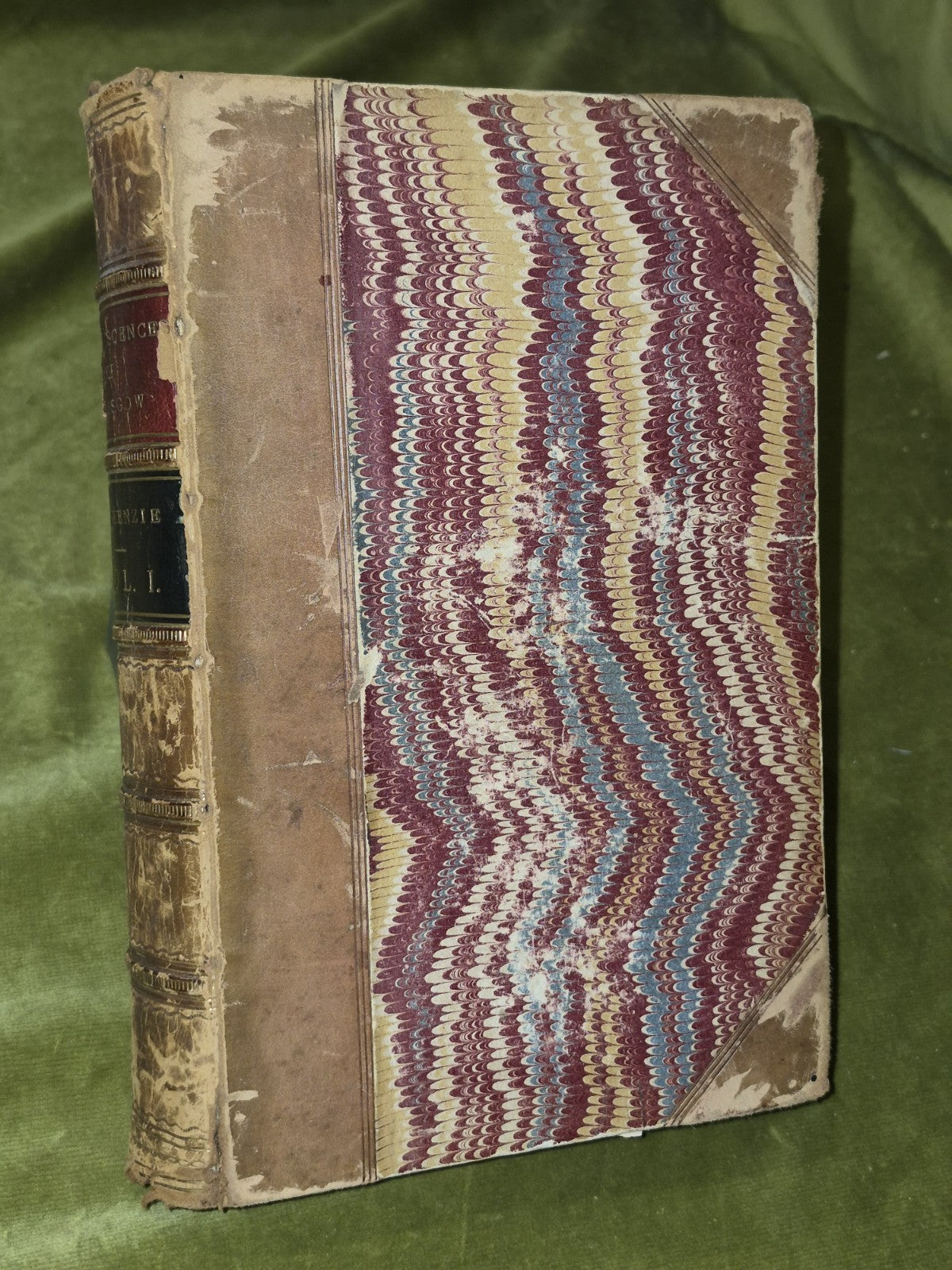 Reminiscences of Glasgow & West Scotland 1865 Peter Mackenzie Rebound Leather 3V5